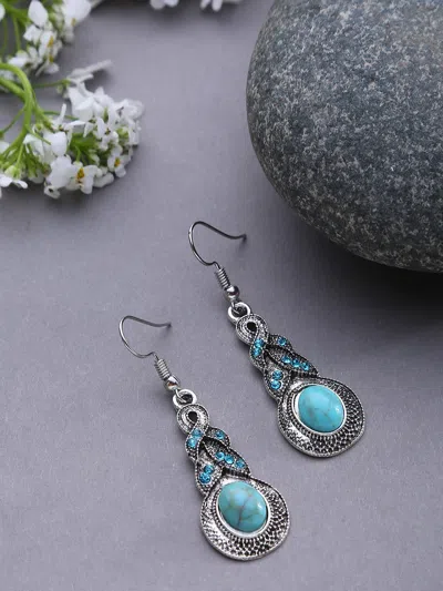 Sohi Twist Drop Earrings In Multi