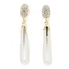 Sohi White Color Gold Plated Pearls Drop Earring And Girls For Women's In White