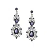 Sohi Women's Regal Drop Earrings In Brown