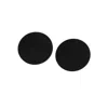 Sohi Women's Black Minimal Circular Stud Earrings In Black
