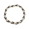 Sohi Women's Black Overlap Collar Necklace