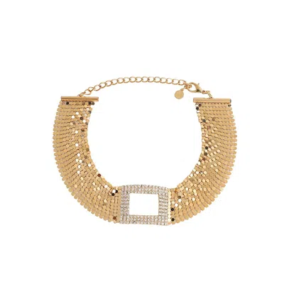 Sohi Women's Bling Choker Necklace In Gold