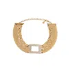Sohi Women's Bling Choker Necklace In Gold