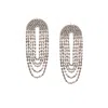 Sohi Women's Bling Drop Earrings - Chalice Silver