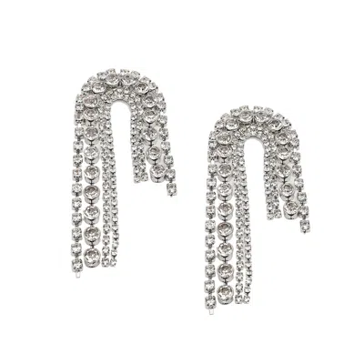 Sohi Women's Bling Drop Earrings In Metallic