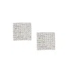 Sohi Women's Bling Stud Earrings In Silver