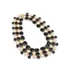 Sohi Women's Block Statement Necklace In Black
