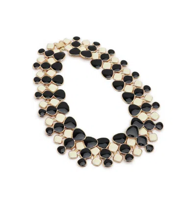 Sohi Women's Block Statement Necklace In Black