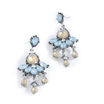Sohi Women Blue Drop Earrings