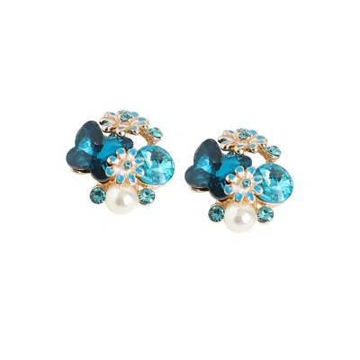 Sohi Women Blue Stud Earrings