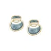 Sohi Women's Blue Wrap Drop Earrings