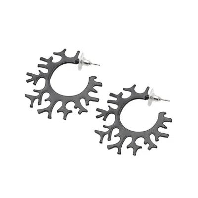 Sohi Women's Branch Hoop Earrings In Gold