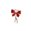 Sohi Women's Butterfly Statement Ring In Red