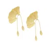 Sohi Women's California Gold Casual Drop Earrings In Gold
