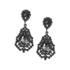Sohi Women's Chandelier Drop Earrings In Black