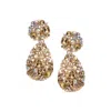 Sohi Women's Cluster Drop Earrings In Gold
