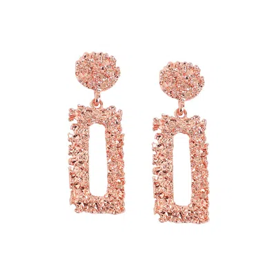 Sohi Women's Corroded Drop Earrings In Multi
