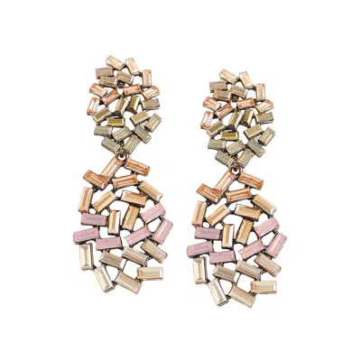 SOHI WOMEN'S CRYSTAL DROP EARRINGS