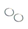 Sohi Women's Metallic Ombre Hoop Earrings