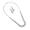 Sohi Women's Crystal Silver The Anaya Jewellery Set