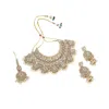 Sohi Women's Crystal Silver The Mehrunissa Jewellery Set