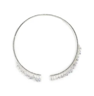 Sohi Women's Crystal Torque Necklace