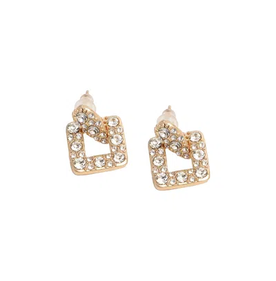 Sohi Women's Embellished Drop Earrings In Gold