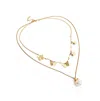 Sohi Women's Everyday Multi-layer Necklace In Gold