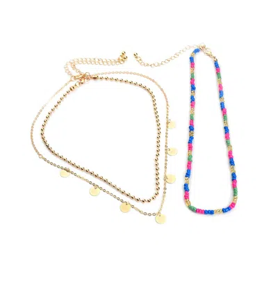 Sohi Women's Everyday Multi-layer Necklace In Gold
