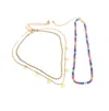 Sohi Women's Everyday Multi-layer Necklace In Gold