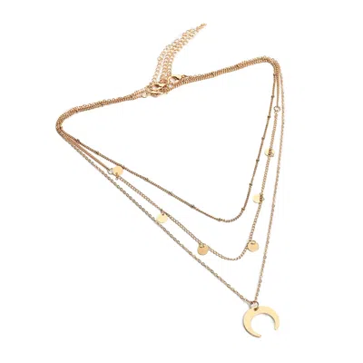 Sohi Women's Everyday Multi-layer Necklace In Gold