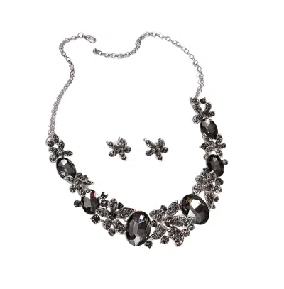 Sohi Women's Flora Jewellery Set In Black