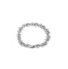 Sohi Women's Floral Stone Statement Bracelet In Silver