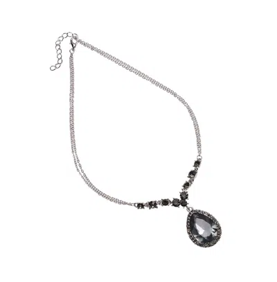 Sohi Women's Galaxy Marvel Collar Necklace In Grey