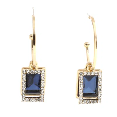 Sohi Women's Geometric Hoop Earrings In Brown