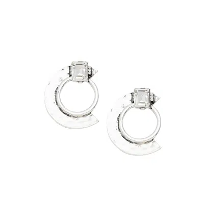 Sohi Women's Gold Circular Drop Earrings