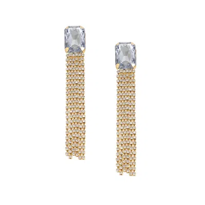 Sohi Women's Gold Dangling Drop Earrings