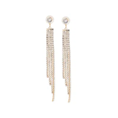 Sohi Women's Gold Dangling Drop Earrings
