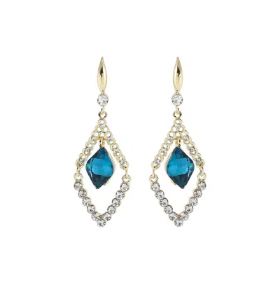 Sohi Women's Gold Dangling Drop Earrings