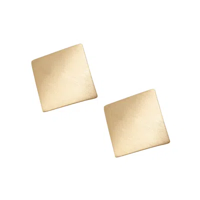 Sohi Women's Gold Foil Drop Earrings