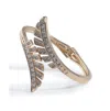 Sohi Women's Gold Leaf Wrap Bracelet In Gold