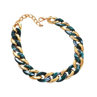 Sohi Women's Gold Link Chain Necklace