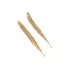 Sohi Women's Gold Metallic Chain Drop Earrings In Gold