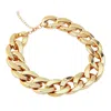 Sohi Women Golden Necklace In Brown