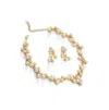 Sohi Women's Gold Pearl Cluster Jewelry Set In Gold