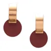 Sohi Women's Gold Plated Designer Drop Earrings In Red