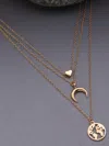 Sohi Women Gold-plated Set Of 3 Designer Chains In Silver