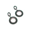 Sohi Green Color Gold Plated Designer Stone Drop Earring In Green