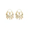 Sohi Women's Gold Regal Drop Earrings In Gold