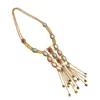 Sohi Women's Gold Regal Statement Necklace